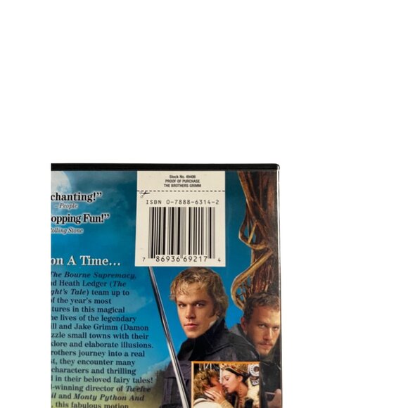 The Brothers Grimm 2005 DVD Fantasy Adventure Matt Damon Heath Ledger Pre-Owned - Picture 5 of 5